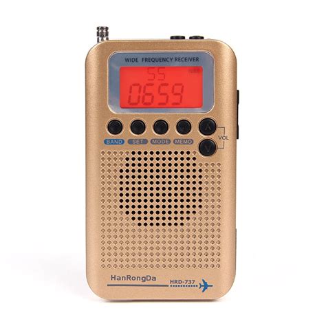 Hanrongda hrd 737 Portátil Radio Aeronaves Receptor fm am sw cb