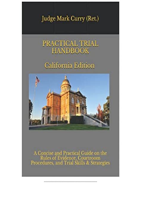 PDF Practical Trial Handbook California A Concise And Practical