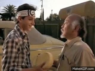 Karate Kid - Wax on Wax off on Make a GIF