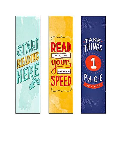 50 Free Printable Bookmark Templates Templatelab