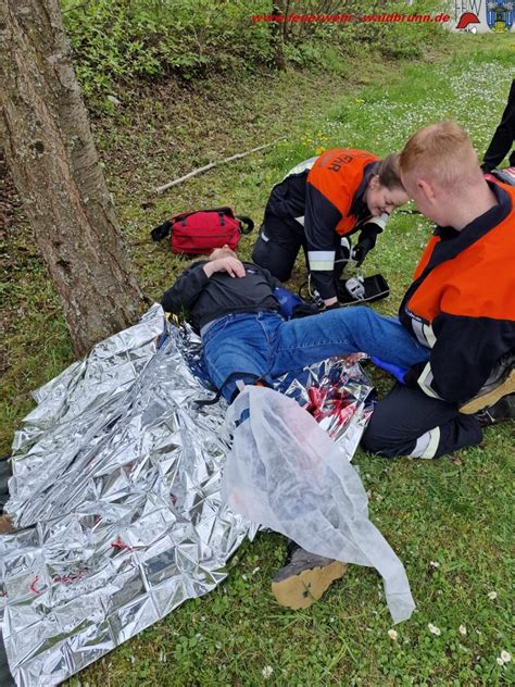 First Responder Übung Waldbrunn 29 04 2023 Feuerwehr Waldbrunn