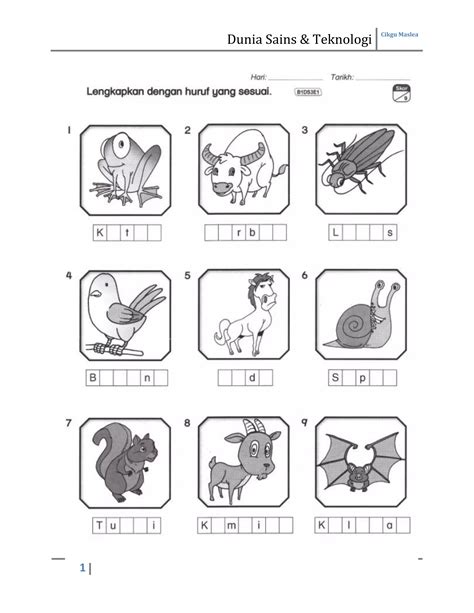 Unit 3 Dunia Sains Dan Teknologi Tahun 1 Pdf