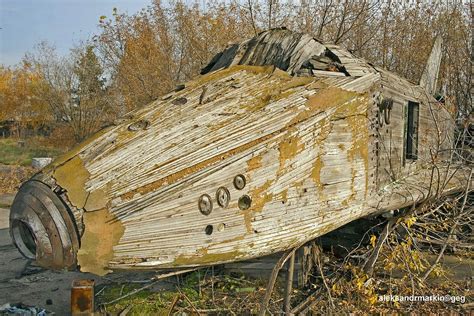 This Giant Abandoned Soviet Spaceship Made Of Wood Looks Like The