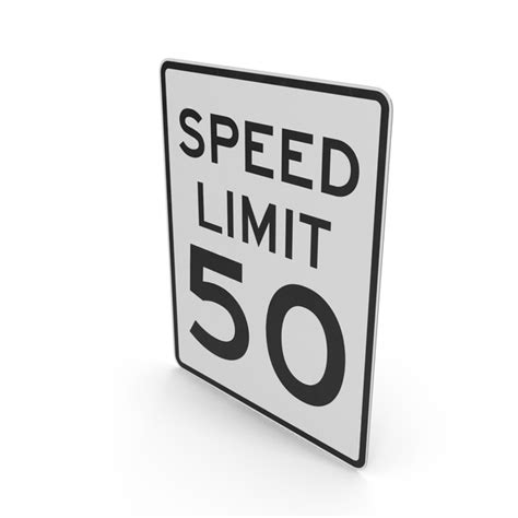 Speed Limit 50 Sign PNG Images & PSDs for Download | PixelSquid ...