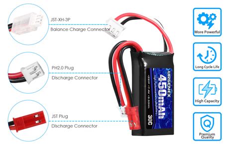 Urgenex V Lipo Battery S C Mah Rechargeable Lipo Battery With