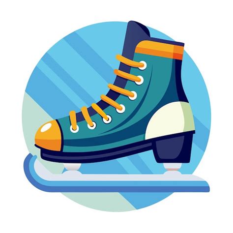 Ice Skates Clipart Cartoon Illustration Drawing Premium AI Generated