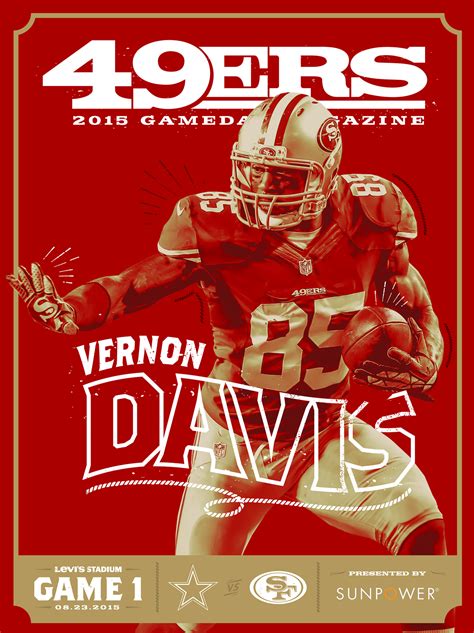 2015 49ers Gameday Magazine Covers Behance