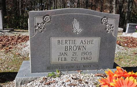 Mary Roberta Bertie Ashe Brown 1905 1980 Find A Grave Memorial