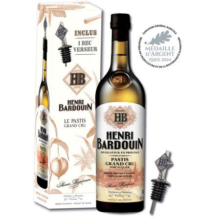 Pastis Henri Bardouin Le Pastis Grand Cru Artisanal Aux Plantes Et