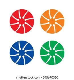 Circle Wheel Logo Vector Stock Vector (Royalty Free) 345690350 ...