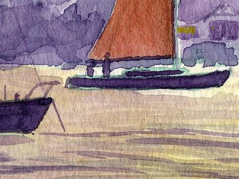 Falmouth Harbour, Sunset - Detail - Gordon Frickers Marine Art