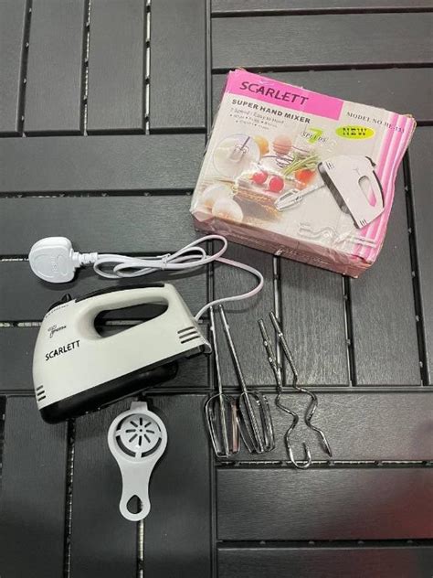 Scarlett He W Electric Speed Super Hand Mixer White Tv