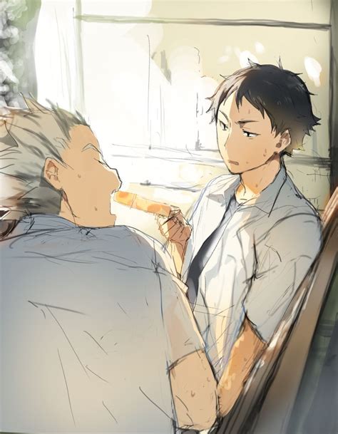 Haikyuu1858225 Bokuto Koutarou Haikyuu Akaashi Keiji