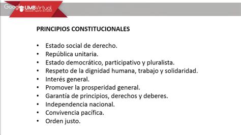 Principios Constitucionales YouTube