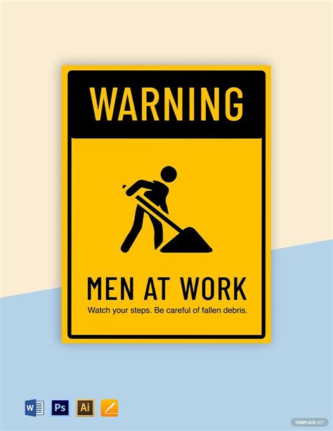 Construction Sign Templates in Word - FREE Download | Template.net