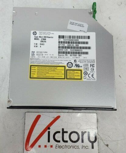 Used HP Super Multi DVD Writer 460510 800 GT80N Replacement BLACK