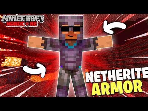 I Make Full Netherite Armor In Minecraft Hardcore Youtube