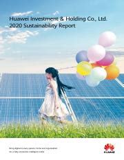 Sustainability Report En Pdf Huawei Investment Holding Co Ltd