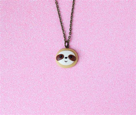 Sloth Earrings Cute Animal Jewelry Funny Birthday Gift - Etsy