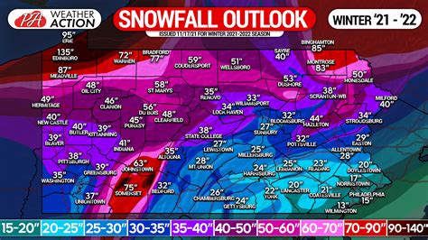 Official 2021 2022 Winter Outlook Town By Town Snowfall Forecast