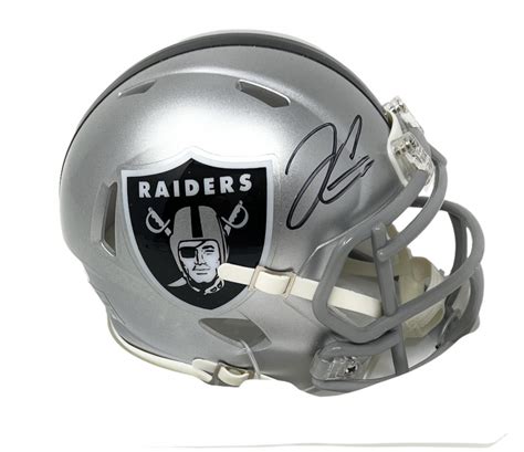 Derek Carr Signed Raiders Speed Mini Helmet Jsa Pristine Auction