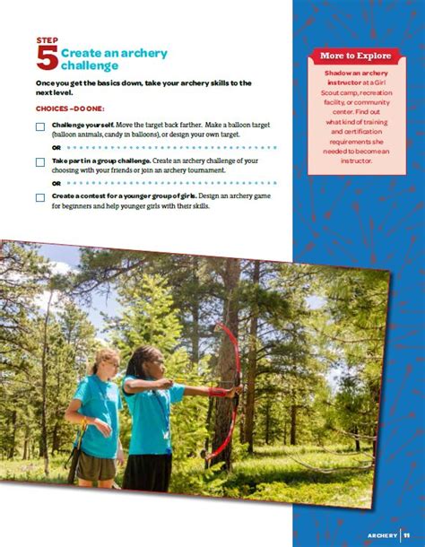 Archery Page 11 Girl Scouts Cadettes Girl Scouts Archery