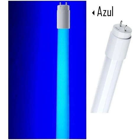 Elétrica Santa Ifigênia Materiais Elétricos Lampada Tubular Led 18w 120cm T8 Bivolt Azul