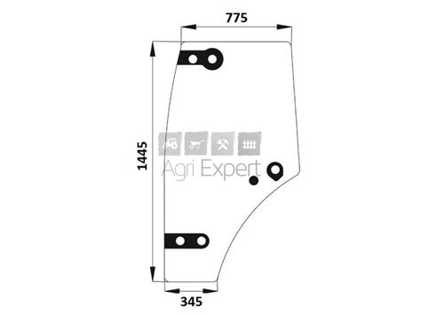 6005029102 Vitre De Porte Gauche Claas Axos 310 Axos 320 Axos 330