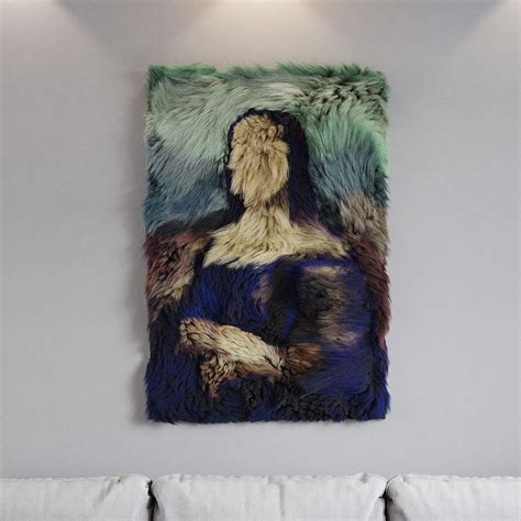 Mona Lisa Made Fluffy Creatively Placed Fur To Recreate The Legendary