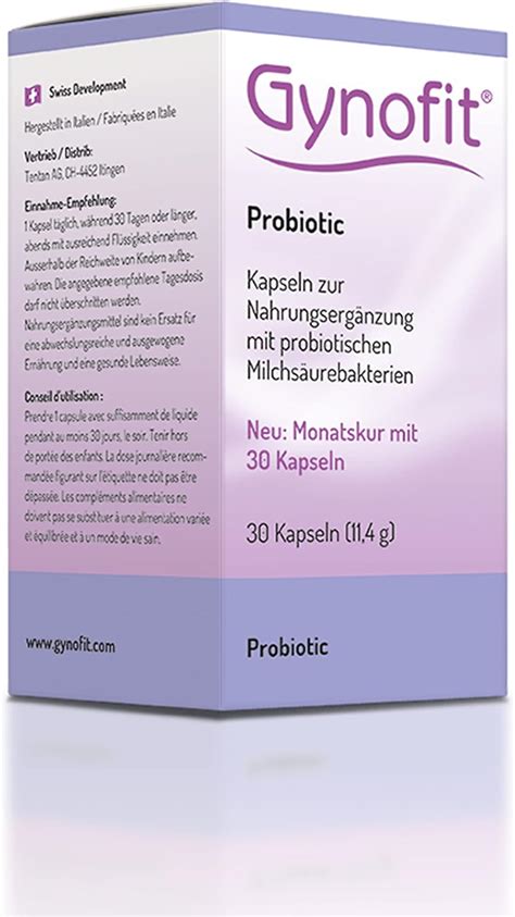 Gynofit Probiotic Kapseln 30 Stück Zum Aufbau Vaginalflora mit