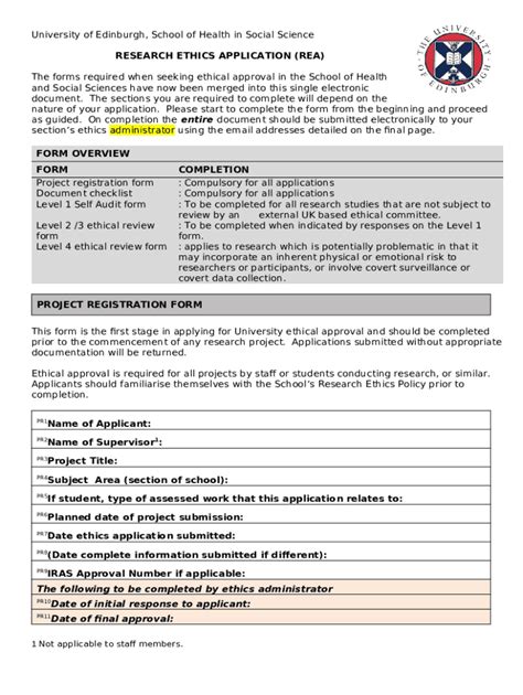 Complete An Ethics Application Or Request An Amendment Doc Template