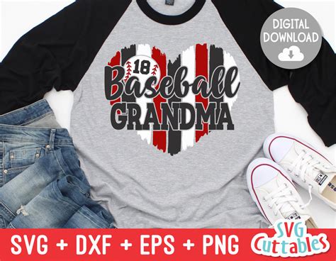 Baseball Grandma Svg Cut File Svgcuttablefiles