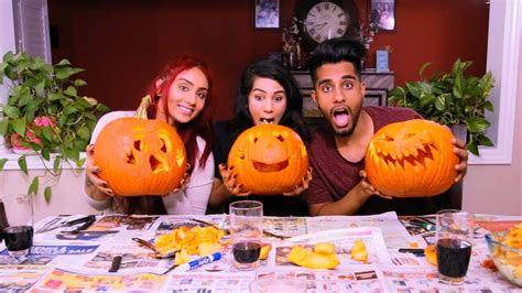 Pumpkin Carving Challenge For Halloween Youtube