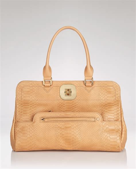 Longchamp Satchel Gatsby Exotic Bloomingdales