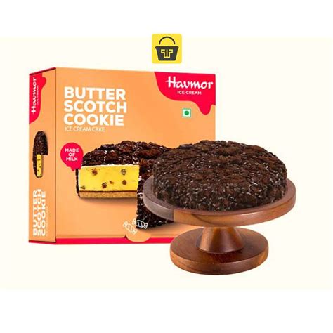 Havmor Butterscotch Cookie Cake, [500ml] - Town Tokri