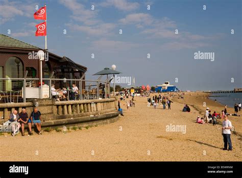 The sandy beach at Southend on Sea Essex GB UK Stock Photo - Alamy