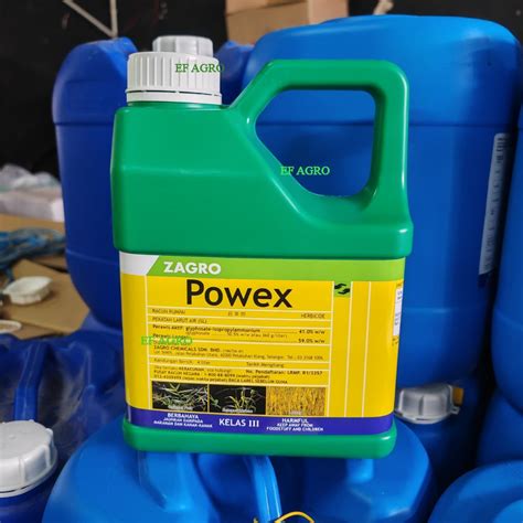 L Powex Zagro Glyphosate Racun Rumput Rumpai Herbicide Weed Killer