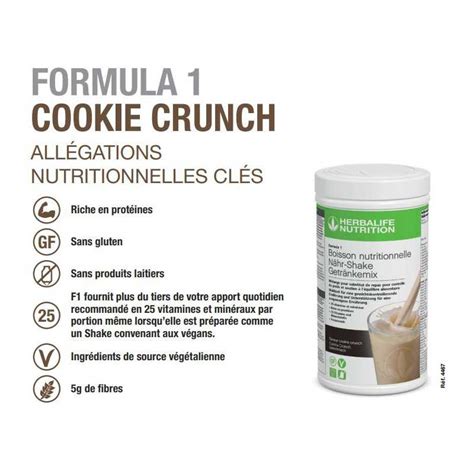 Boisson Formula Herbalife Cookies Crunch Pour Stabiliser Le Poids