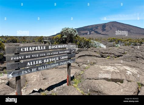 Guide for hikers at Piton de la Fournaise volcano, Piton de la ...