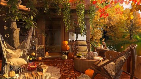 Sweet Autumn Cafe By Coffee Vibes Peaceful Autumn Porch Ambience W