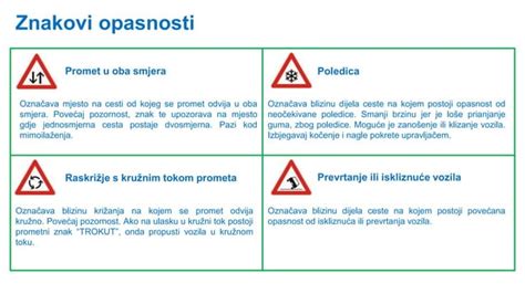 Prometni Propisi Prometni Znakovi Znakovi Opasnosti Ppt