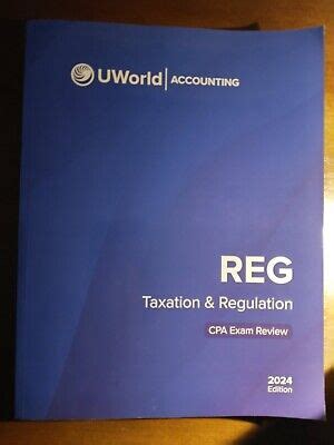 Uworld Reg Cpa Textbook Taxation Regulation Ebay