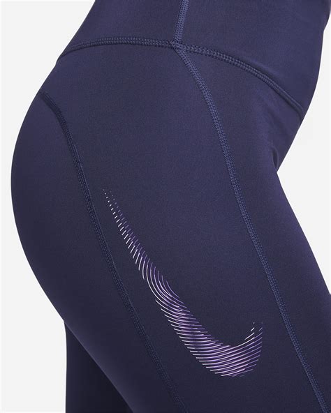 Nike Fast Women S Mid Rise Graphic Leggings With Pockets Nike Uk