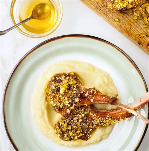 Pistachio Dukkah Crusted Lamb Chops Farm Fresh Nuts