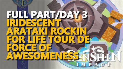 Full Part Day Iridescent Arataki Rockin For Life Tour De Force Of