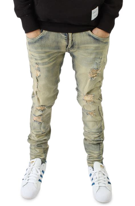 FBRK Octane Dirty Wash Denim Jeans 033083 DTB Shiekh