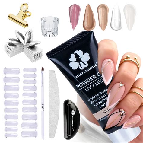 Zestaw Buduj Cy Powder Gel Akrylo El Nude Ml Erli Pl