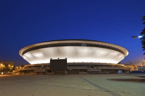 Multipurpose Arena Complex Called `Spodek`. Katowice Editorial Stock ...