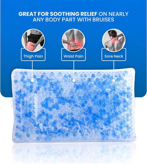 Reusable Gel Ice Packs Pack Hot Cold Therapy For Injuries Swelling Pain Relief