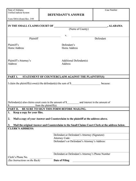 A Guide To Alabama Small Claims Courts Alabama Judicial Form Fill Out And Sign Printable Pdf